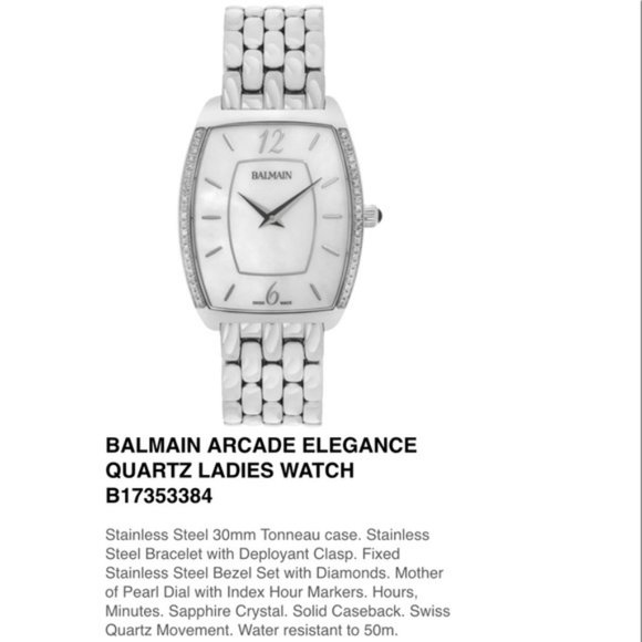 Balmain Arcade Elegance Quartz diamond watch main image 8